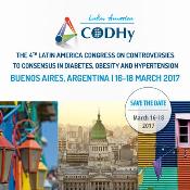 CODHy 2017- Controversies to Consensus in Diabetes, Obesity and Hypertension: , Argentina, 16-18 March 2017