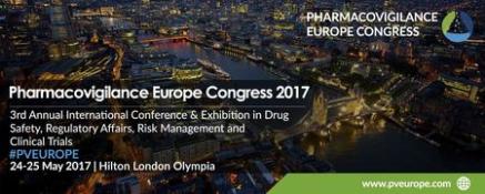 Pharmacovigilance Europe Congress 2017: London, England, UK, 24-25 May 2017