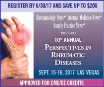 10th Annual Perspectives in Rheumatic Diseases Conference : Las Vegas, Nevada, USA, 15-16 September 2017