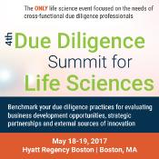 4th Due Diligence Summit for Life Sciences: Boston, Massachusetts, USA, 18-19 May 2017