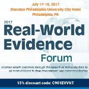 Real-World Evidence Forum: Philadelphia, Pennsylvania, USA, 17-18 July 2017