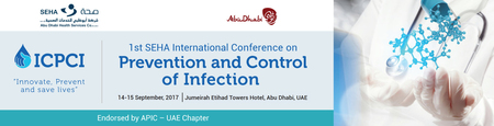 1st SEHA International Conference on Prevention and Control of Infection: Abu Dhabi, United Arab Emirates, 14-15 October 2017
