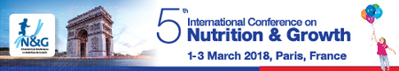 5th International Conference on Nutrition And Growth: Paris, France, 1-3 March 2018