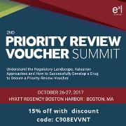 2nd Priority Review Voucher Summit