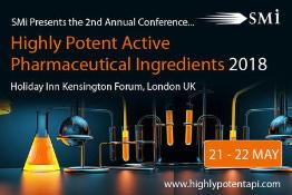 Highly Potent Active Pharmaceutical Ingredients (HPAPI): London, England, UK, 21-23 May 2018