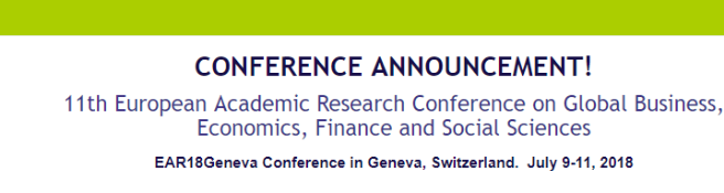11th European Academic Research Conference on Global Business, Economics, Finance and Social Sciences: Geneva, Switzerland, 9-11 July 2018