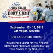 Advanced Emergency Medicine Boot Camp: Las Vegas, Nevada, USA, 14-16 September 2018